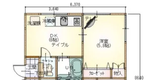 竹原ハイツ【1階】の間取り