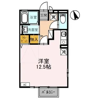 エフハウス桑間【1階】の間取り