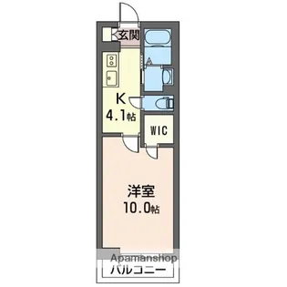 フルールII【3階】の間取り