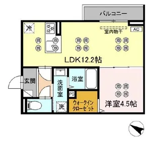 サンガーデン新山口B棟【3階】の間取り