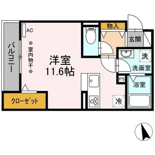 サンシャインヒルズ昭和町【3階】の間取り