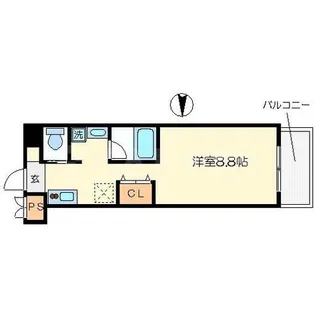イーストクレセント【3階】の間取り