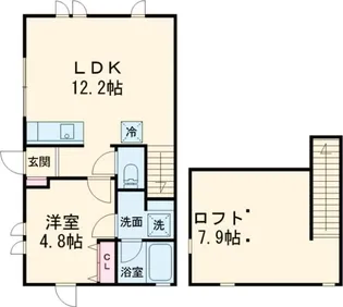 エーデル向山【2階】の間取り