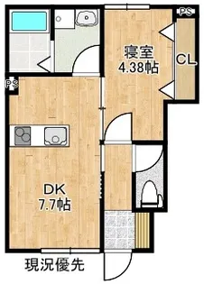 ソレイユルヴァン雑賀町【1階】の間取り