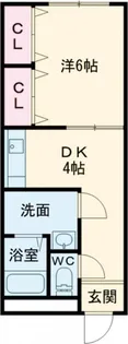 第5燕スカイマンション【3階】の間取り