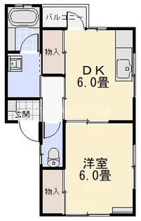 吉永アパート【2階】の間取り