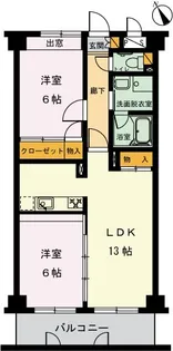 シャトーメルヴェーユ【3階】の間取り