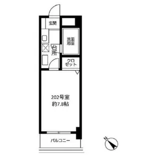 パークサイドハイツ【2階】の間取り