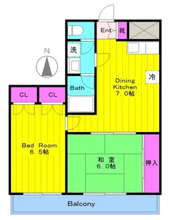 オークハイツ【2階】の間取り