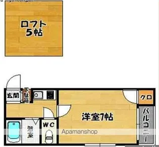 アクアフレスカ六本松【2階】の間取り
