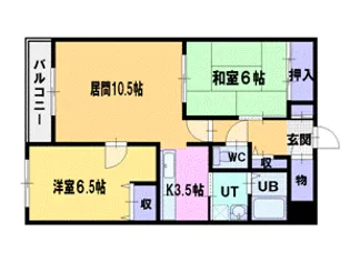 ブリックヒル【3階】の間取り