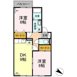 センチュリー シバタ A【2階】の間取り