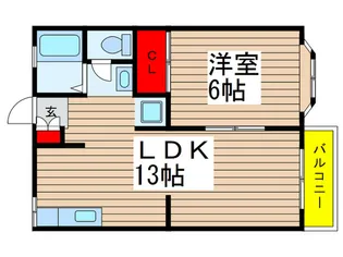 メゾンアルテA【1階】の間取り