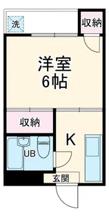水嶋ハイツ【1階】の間取り