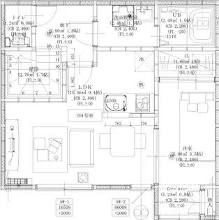 リヴェール岩沼【2階】の間取り