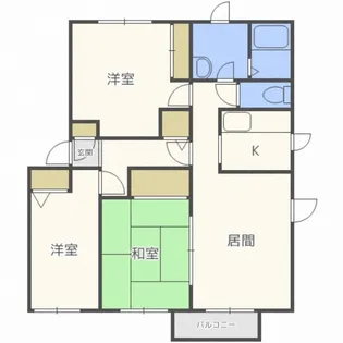 オークヒルコートE【2階】の間取り