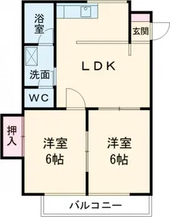 サンスクエアパート【1階】の間取り