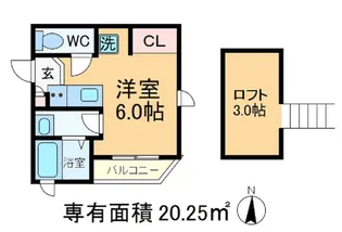 flap王子【2階】の間取り