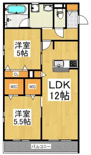 へーベルメゾン桜【1階】の間取り