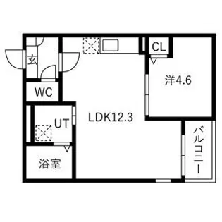 Jack higashiajimaII【1階】の間取り