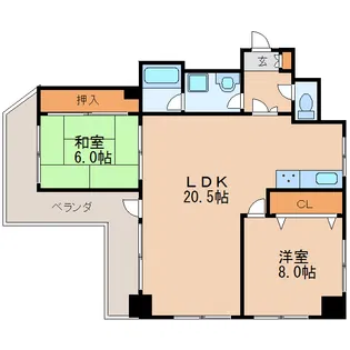 INOVE新栄【7階】の間取り