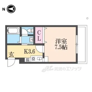 アーバンコート香里園【1階】の間取り