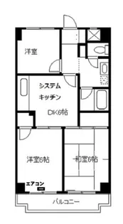 シャトーサンハイム【5階】の間取り