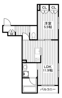 ガーデンハイツ平和台【2階】の間取り