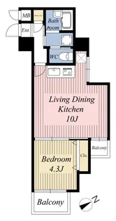 朝日三番町プラザ【2階】の間取り