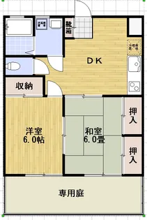 レジデンス平井【1階】の間取り
