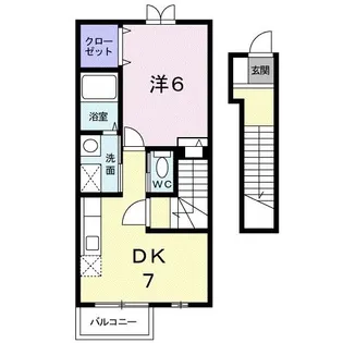 香川県高松市元山町【アパート】の間取り