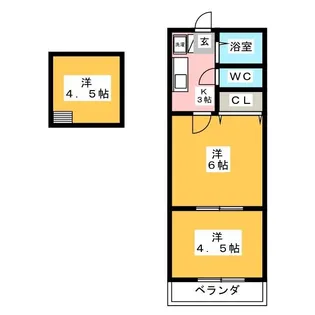 ドミール入船【2階】の間取り