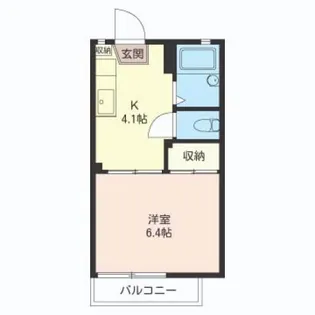 パークハイツ【2階】の間取り