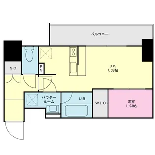 プライムネクサス平和の森公園【5階】の間取り