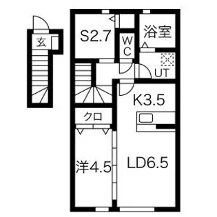 Pierre Homme(ピエール・オム)II【2階】の間取り