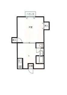 スカイハイツII【2階】の間取り