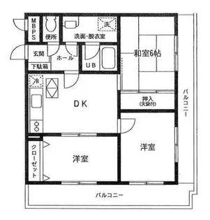 ダイアパレス三渓園第2【2階】の間取り