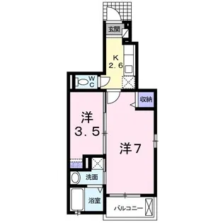茨城県土浦市田中3【アパート】の間取り