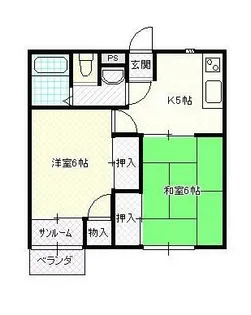 レジデンスR【2階】の間取り