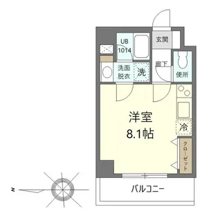 東京都品川区北品川3【マンション】の間取り