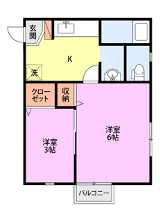 ピジョンB【1階】の間取り