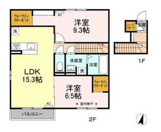 静岡県浜松市中央区和合町【アパート】の間取り