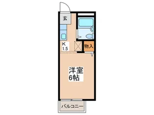 クロ-バ-ハイツ【2階】の間取り