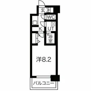 メイクス名駅太閤【1階】の間取り