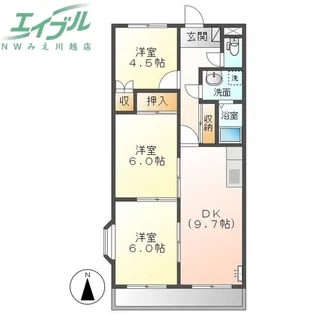 グレイスハウスK【2階】の間取り