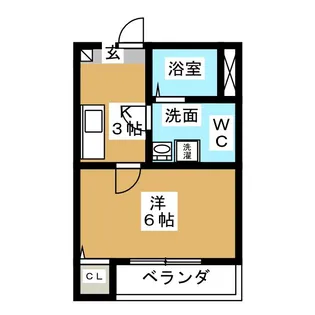 メゾン風月【1階】の間取り