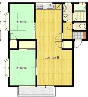 パークハウス神野B【2階】の間取り