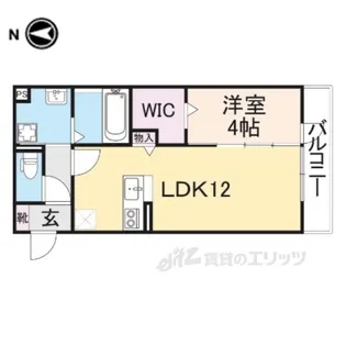 シャンドゥフルール【2階】の間取り