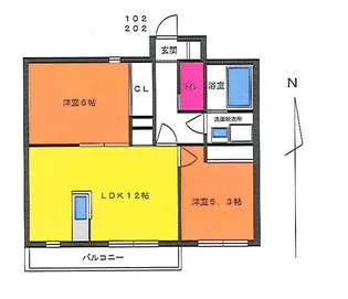 リジェール アント ルポ【2階】の間取り