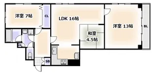 オリエンタル日本橋【4階】の間取り